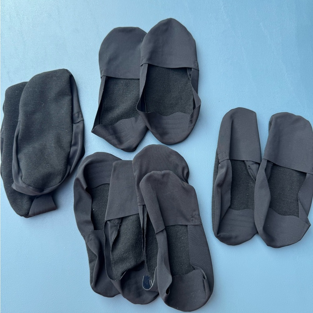 Black No-Show Socks Set